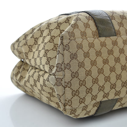 Gucci Monogram Medium Bamboo Bar Tote Olive 8 of 12