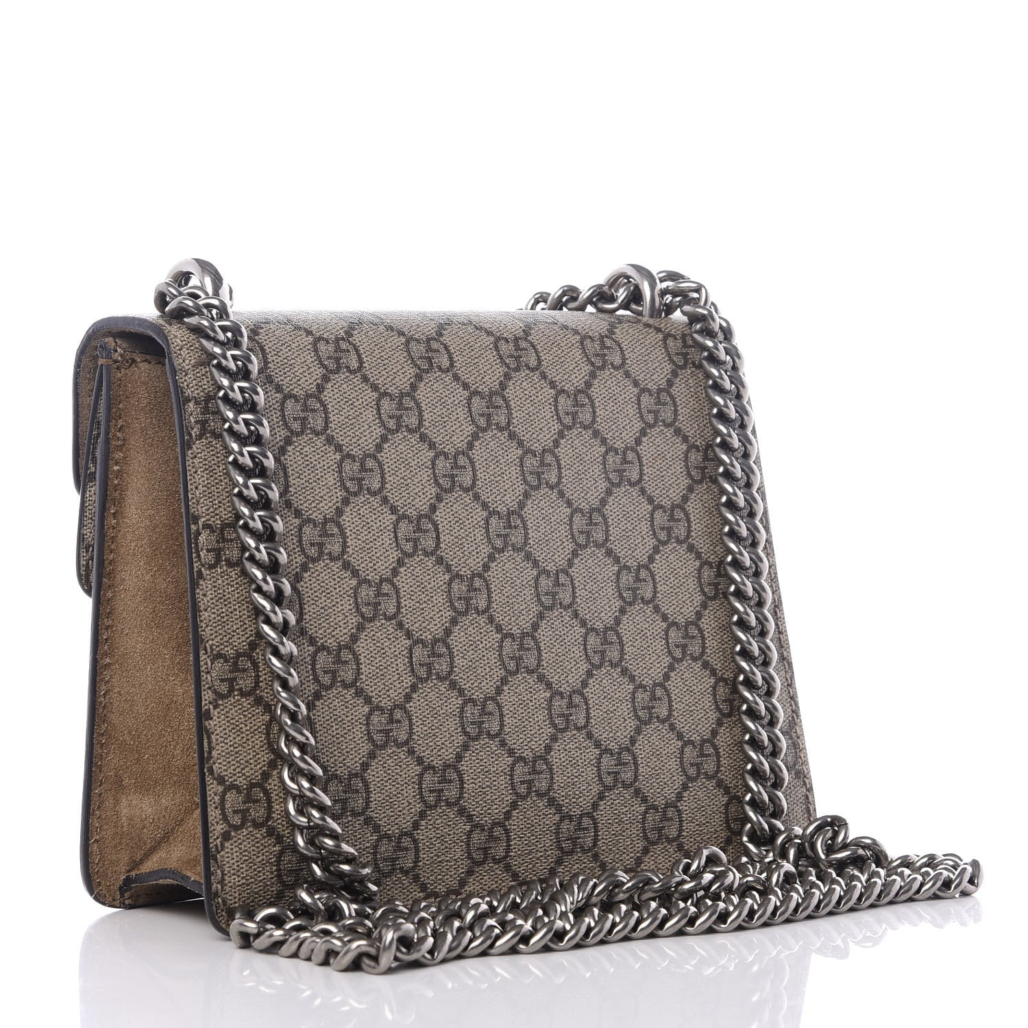Gucci GG Supreme Monogram Mini Dionysus Shoulder Bag Taupe 2 of 8