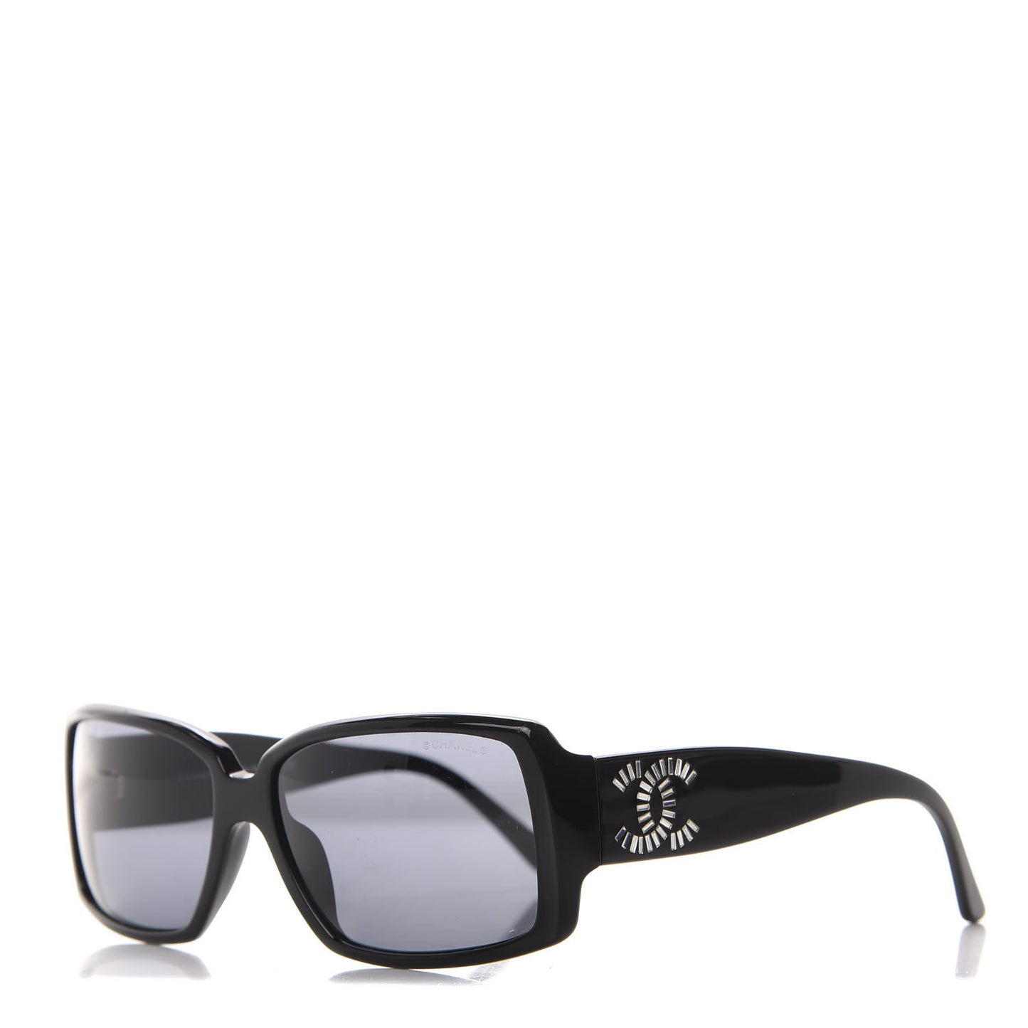Crystal Baguette CC Sunglasses 5114-B Black