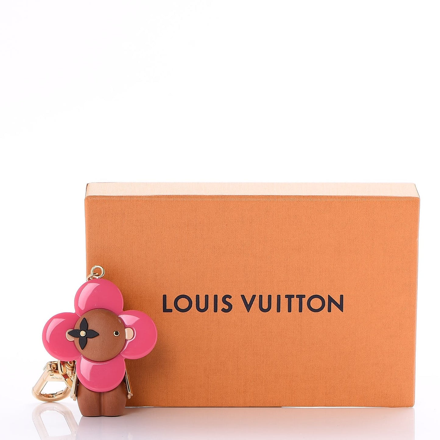 Resin Wood Vivienne Bag Charm Pink
