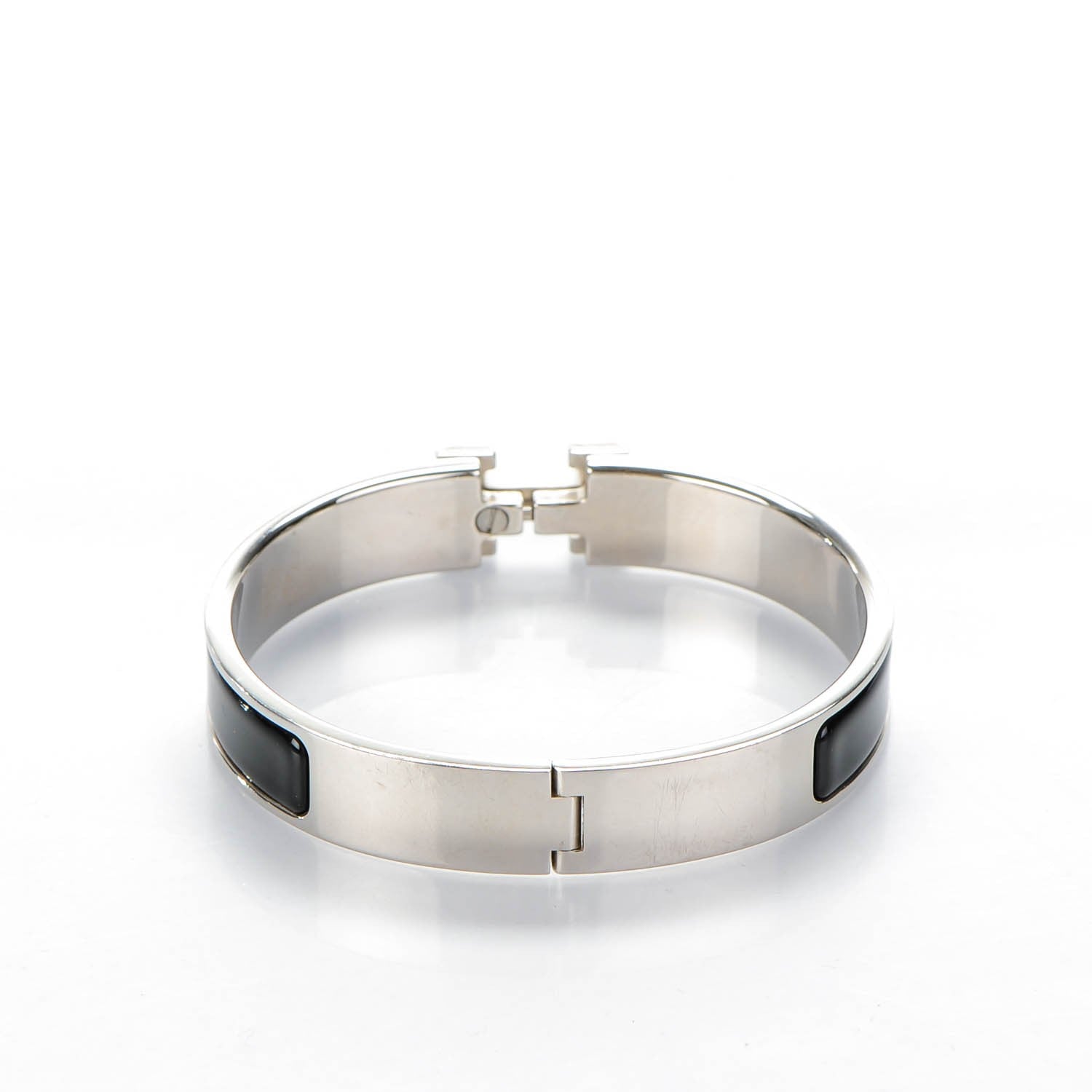 Hermes Enamel Narrow Clic Clac H Bracelet PM Black 3 of 5