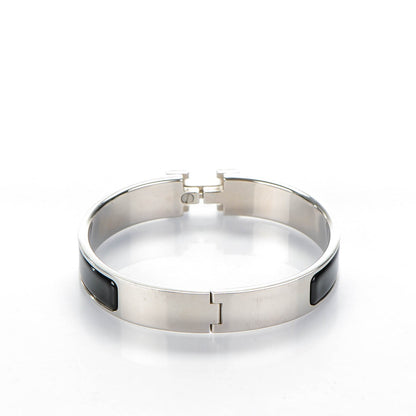 Hermes Enamel Narrow Clic Clac H Bracelet PM Black 3 of 5