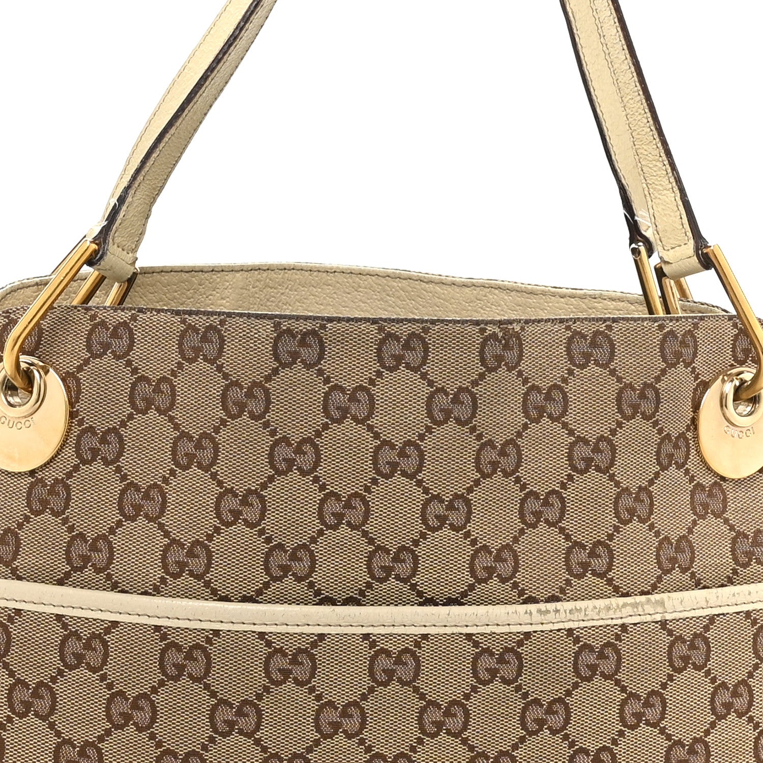 Gucci Monogram Medium Eclipse Shoulder Bag Off White 8 of 14
