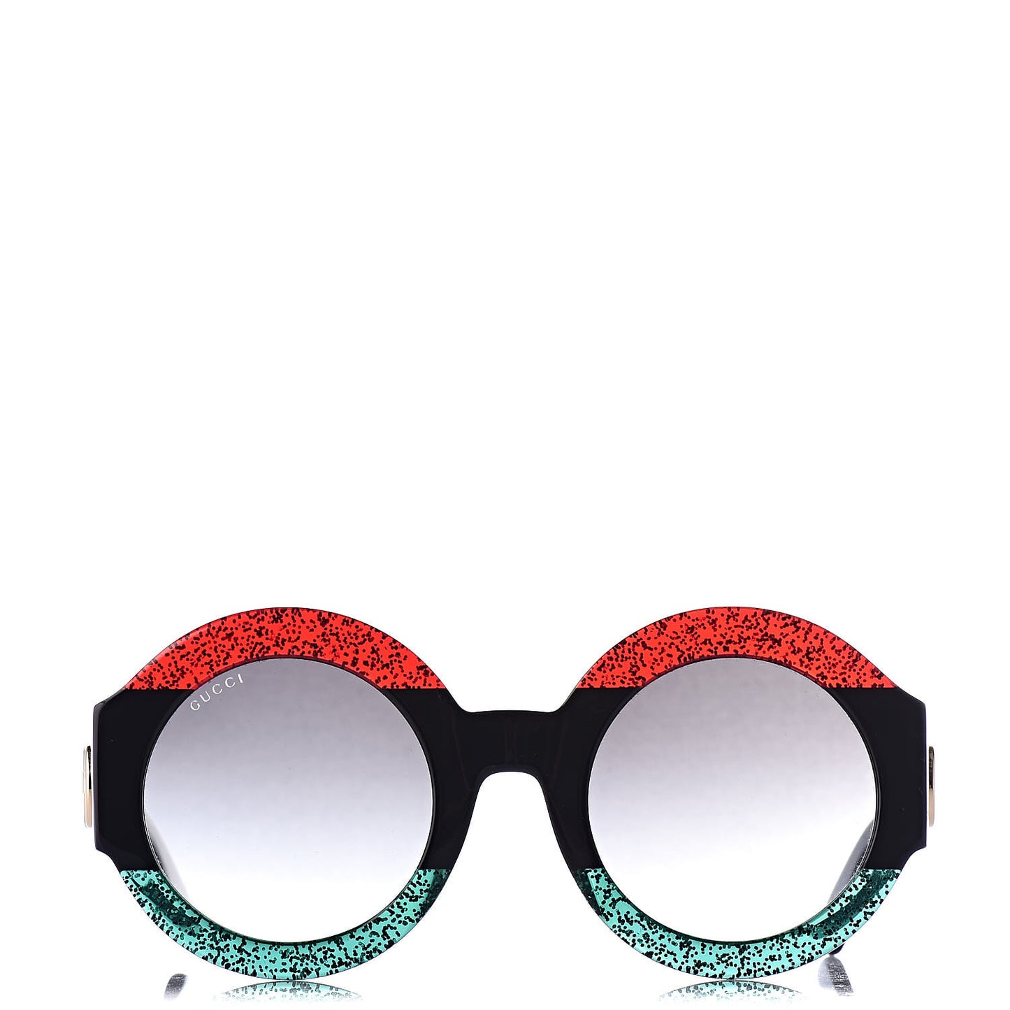 Acetate Round GG0084S Sunglasses Black Red Green