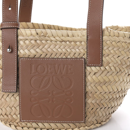 Loewe Raffia Small Basket Tote Bag Natural Tan 9 of 12