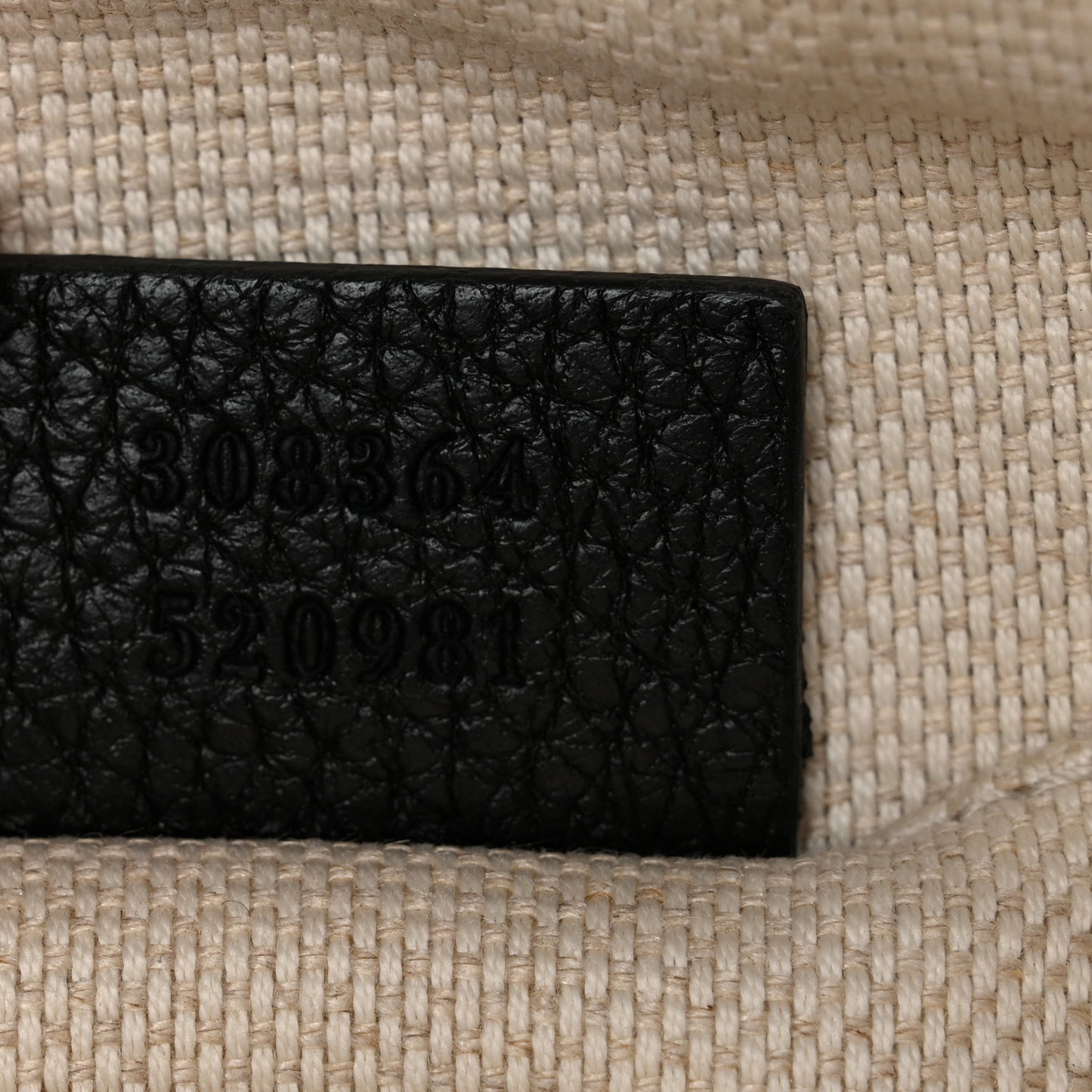 Pebbled Calfskin Small Soho Disco Bag Black