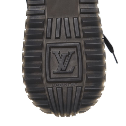 Louis Vuitton Suede Monogram Run Away Sneakers 40 Black 7 of 9