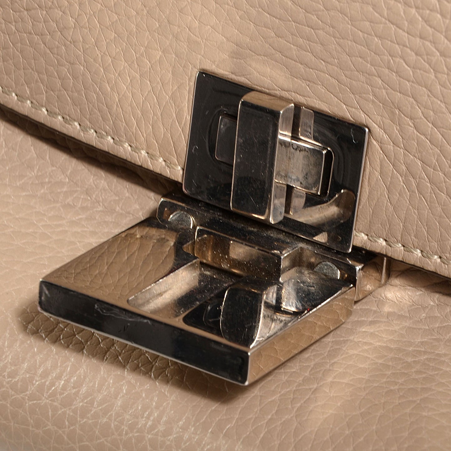 Calfskin and Suede Large Trapeze Dune