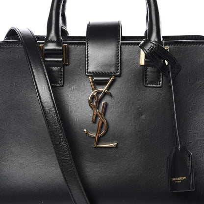 Saint Laurent Calfskin Monogram Baby Cabas Black 10 of 10