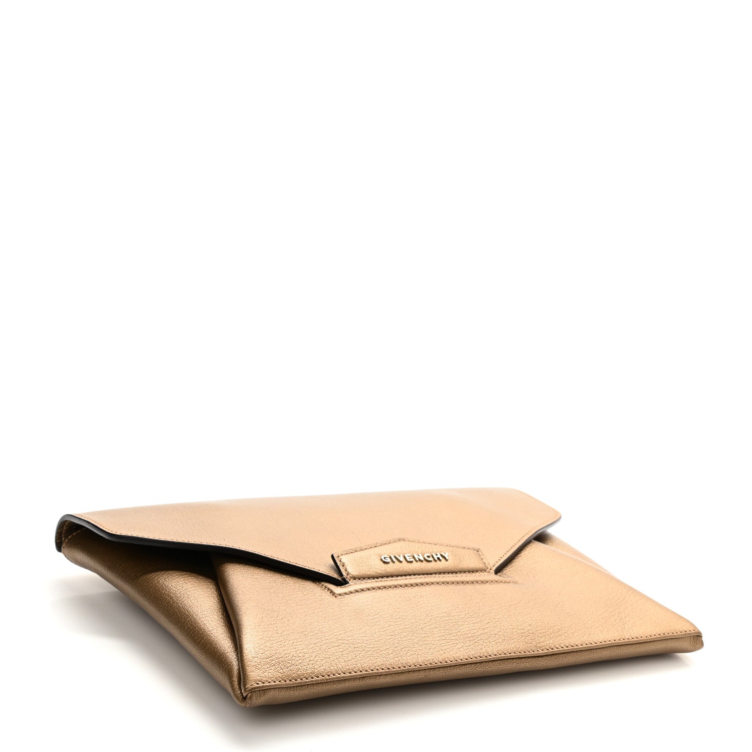 Givenchy Sugar Goatskin Medium Antigona Envelope Clutch Old Gold 3 of 6