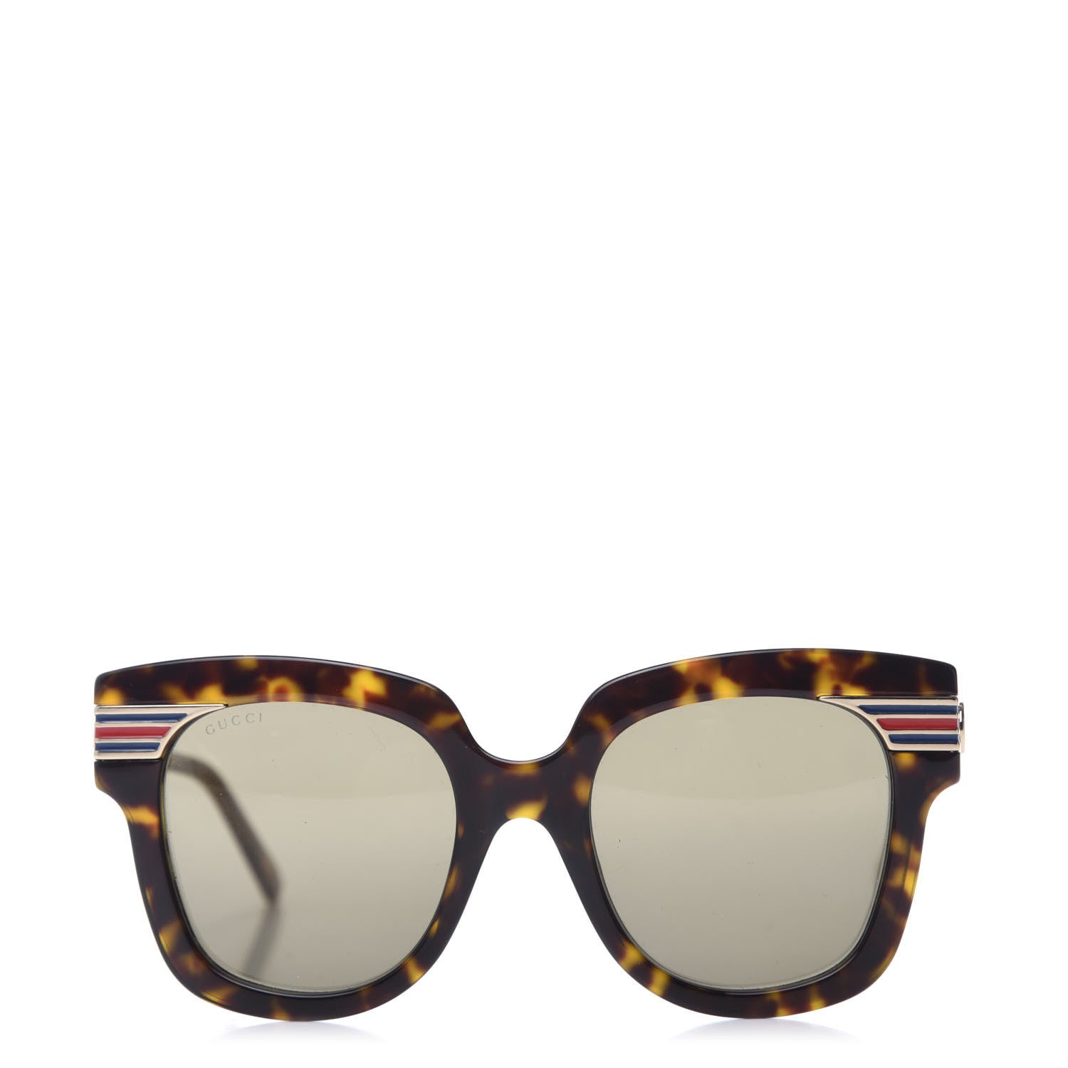 Gucci Acetate Square Frame Web GG0281SA Sunglasses Havana 3 of 8