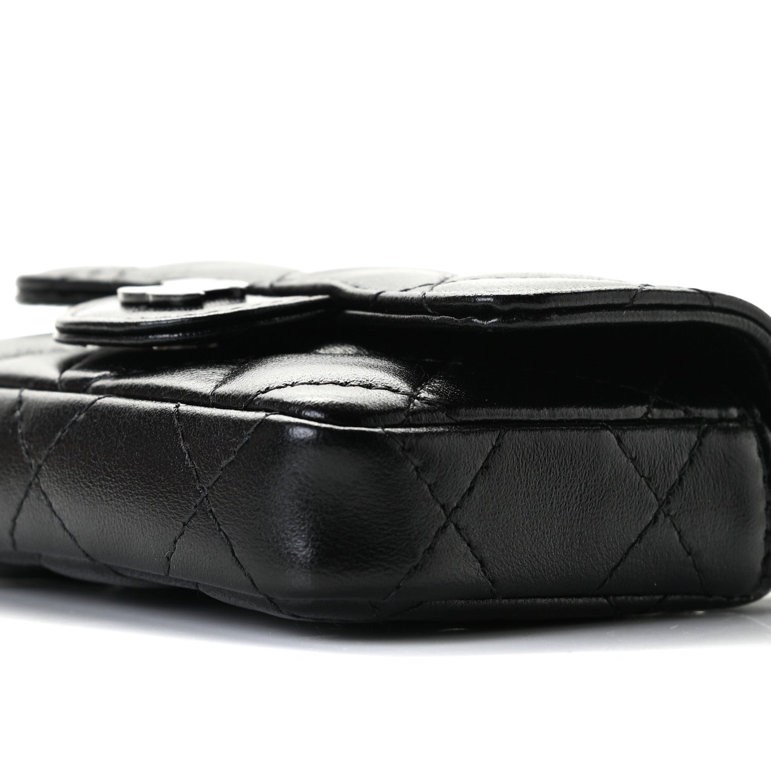 Chanel Lambskin Quilted Mini Chain Belt Bag So Black 10 of 12