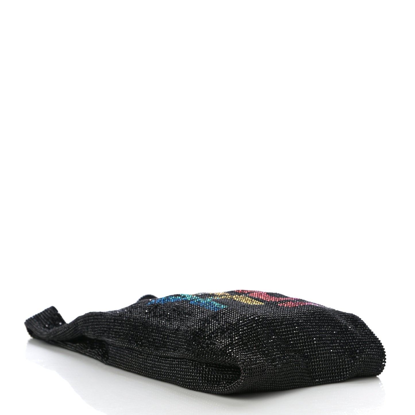 Crystal Mini Wanglock Shopper Black Rainbow