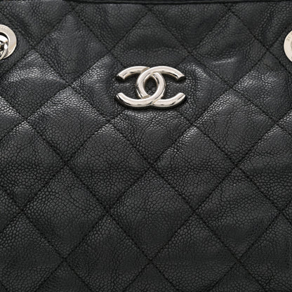 Chanel Caviar Quilted French Riviera Tote Black 8 of 20