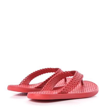 Louis Vuitton Rubber Tatoo Thong Sandals 39 Rouge 4 of 11