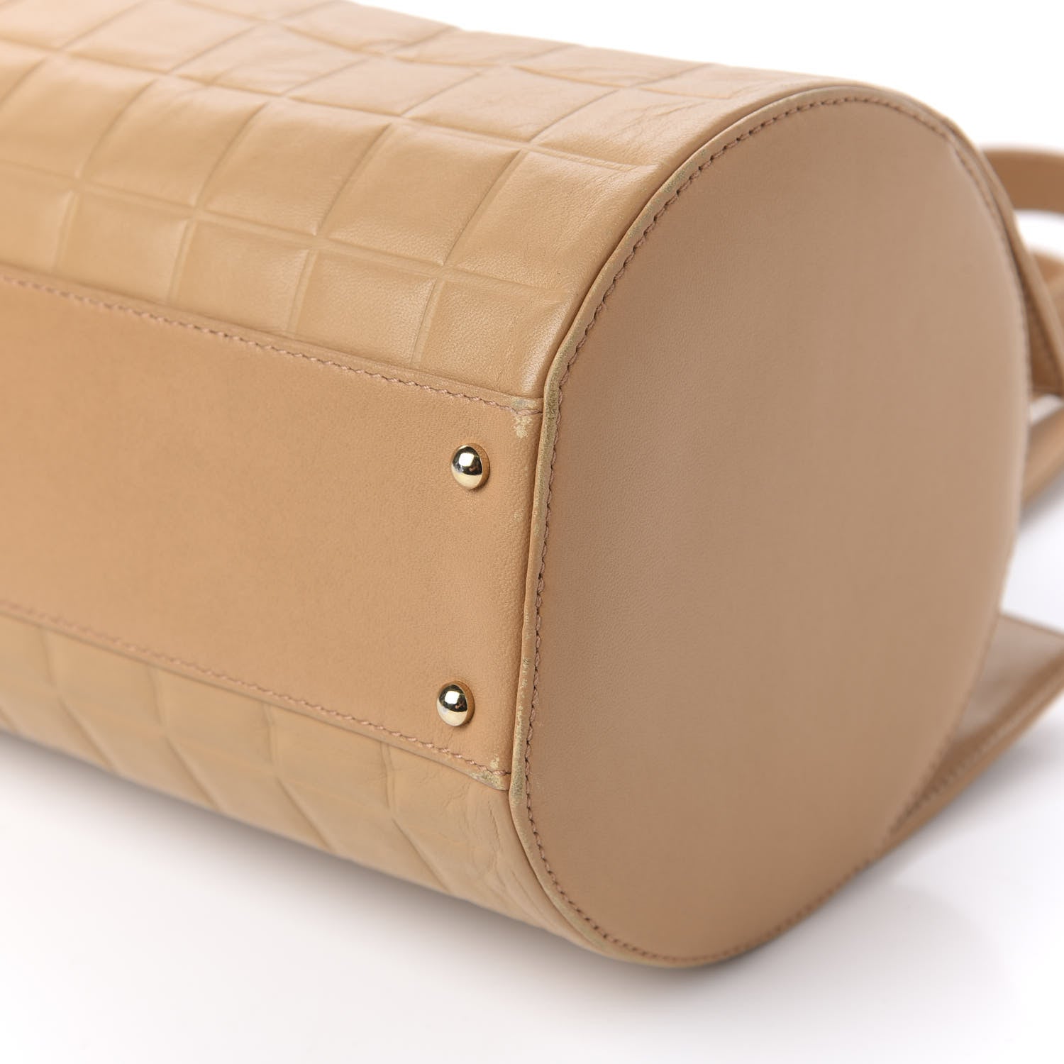 Chanel Lambskin Chocolate Bar Quilted Bag Beige 7 of 12