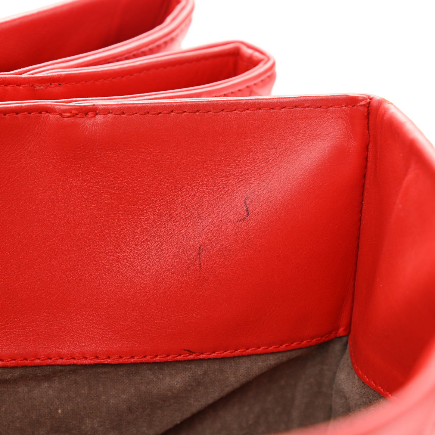 Nappa Intrecciato Medium Roma Tote Red