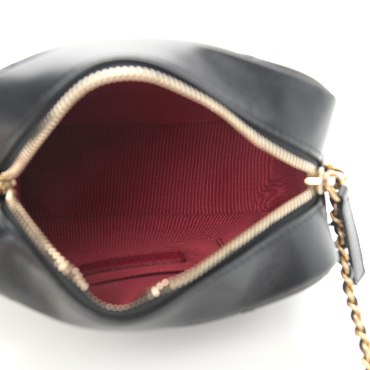 Lambskin Quilted Mini My Perfect Camera Case Black