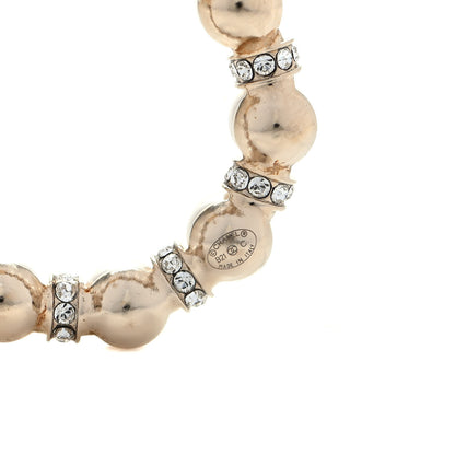 Chanel Pearl Crystal Nefertiti CC Drop Earrings Gold 4 of 4