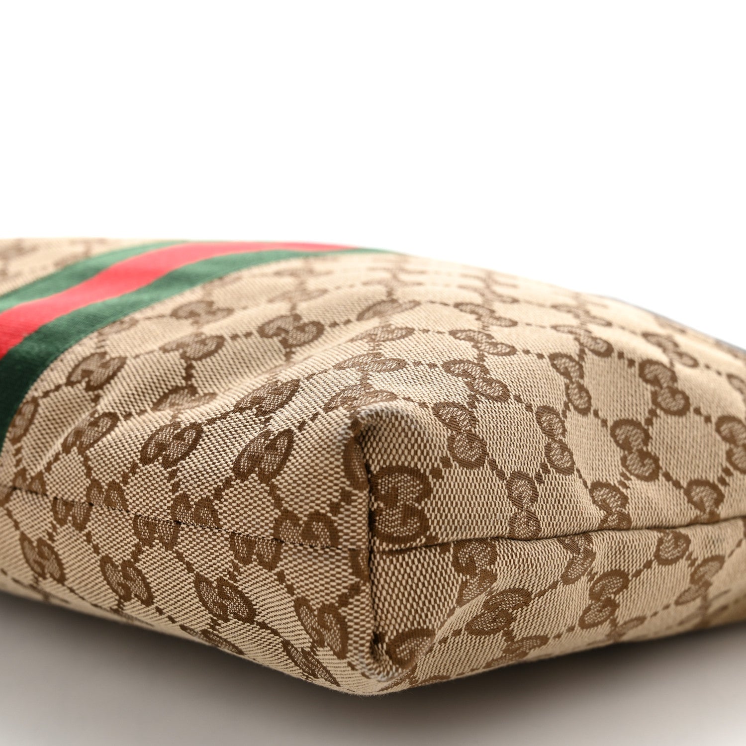 Gucci GG Monogram Web Flat Messenger Bag Black 11 of 11