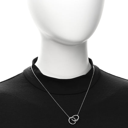 Tiffany Sterling Silver 1837 Interlocking Circles Pendant Necklace 2 of 4