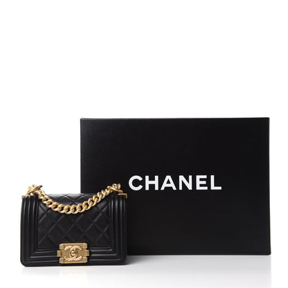 Chanel Lambskin Quilted Mini Boy Flap Black 12 of 12