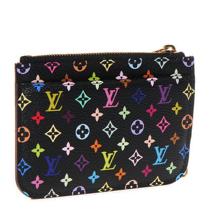 Louis Vuitton Monogram Multicolor Key Pouch Black Grenade 3 of 7