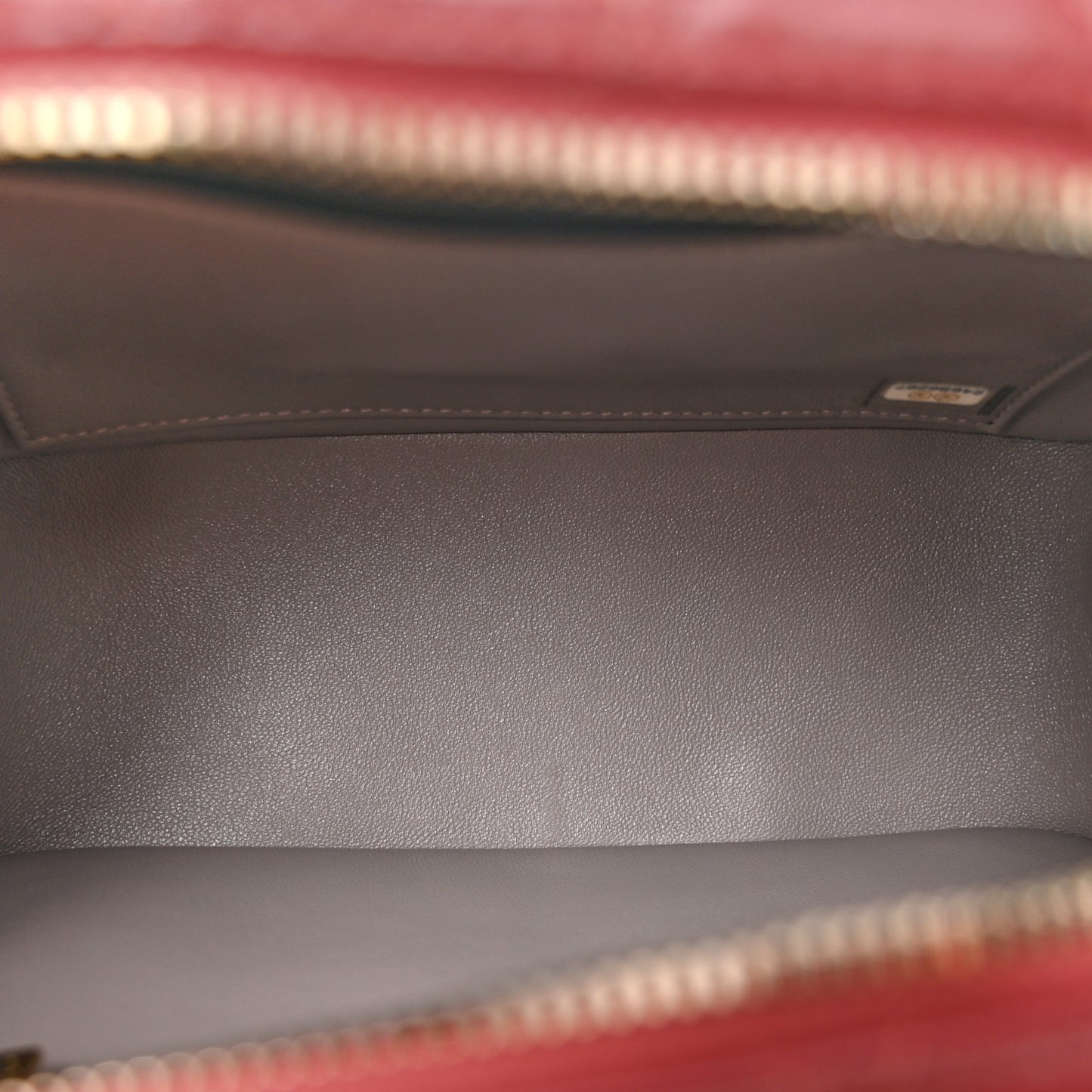 Snakeskin Calfskin Quilted Small Coco Curve Vanity Burgundy