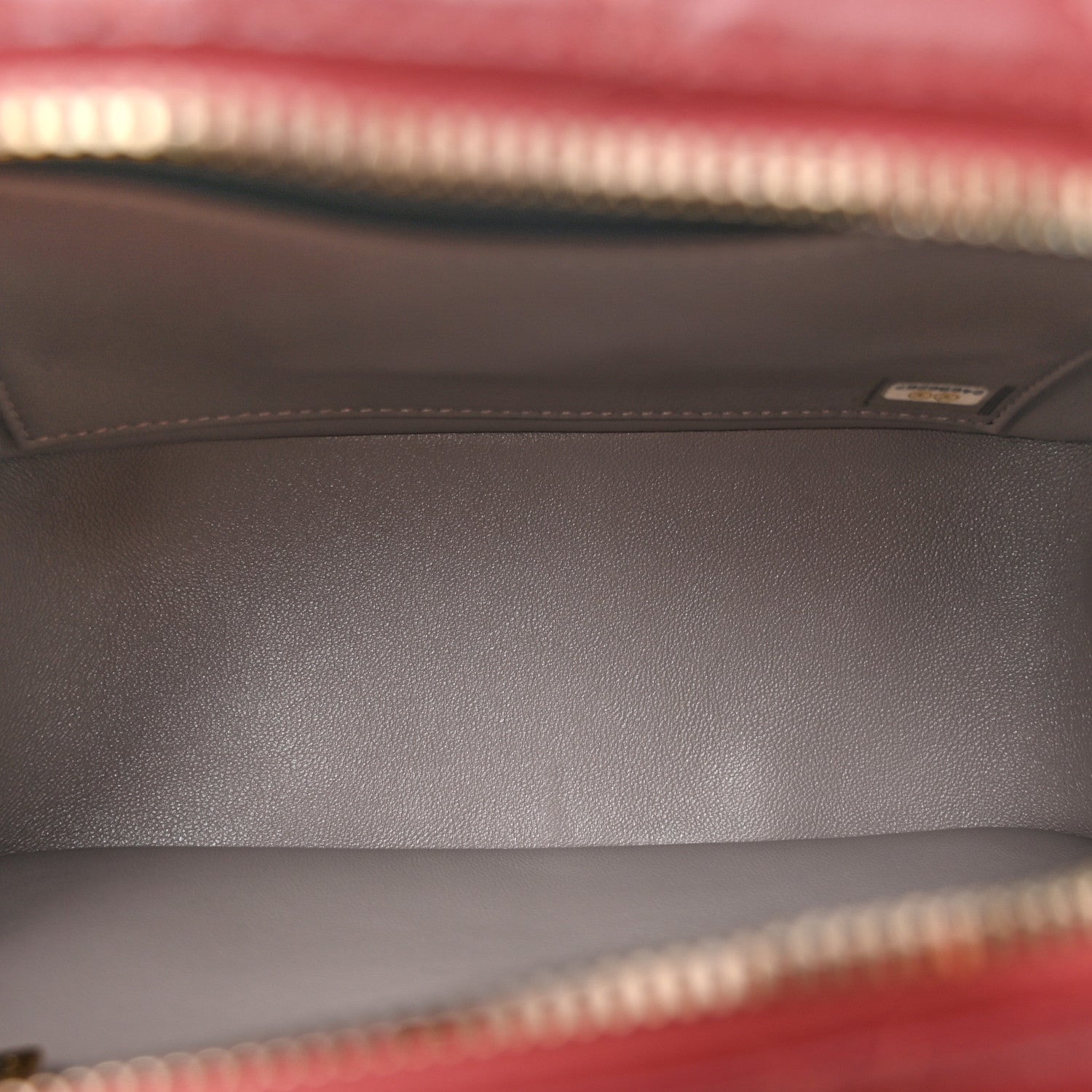 Chanel Snakeskin Calfskin Quilted Small Coco Curve Vanity Burgundy 5 of 14