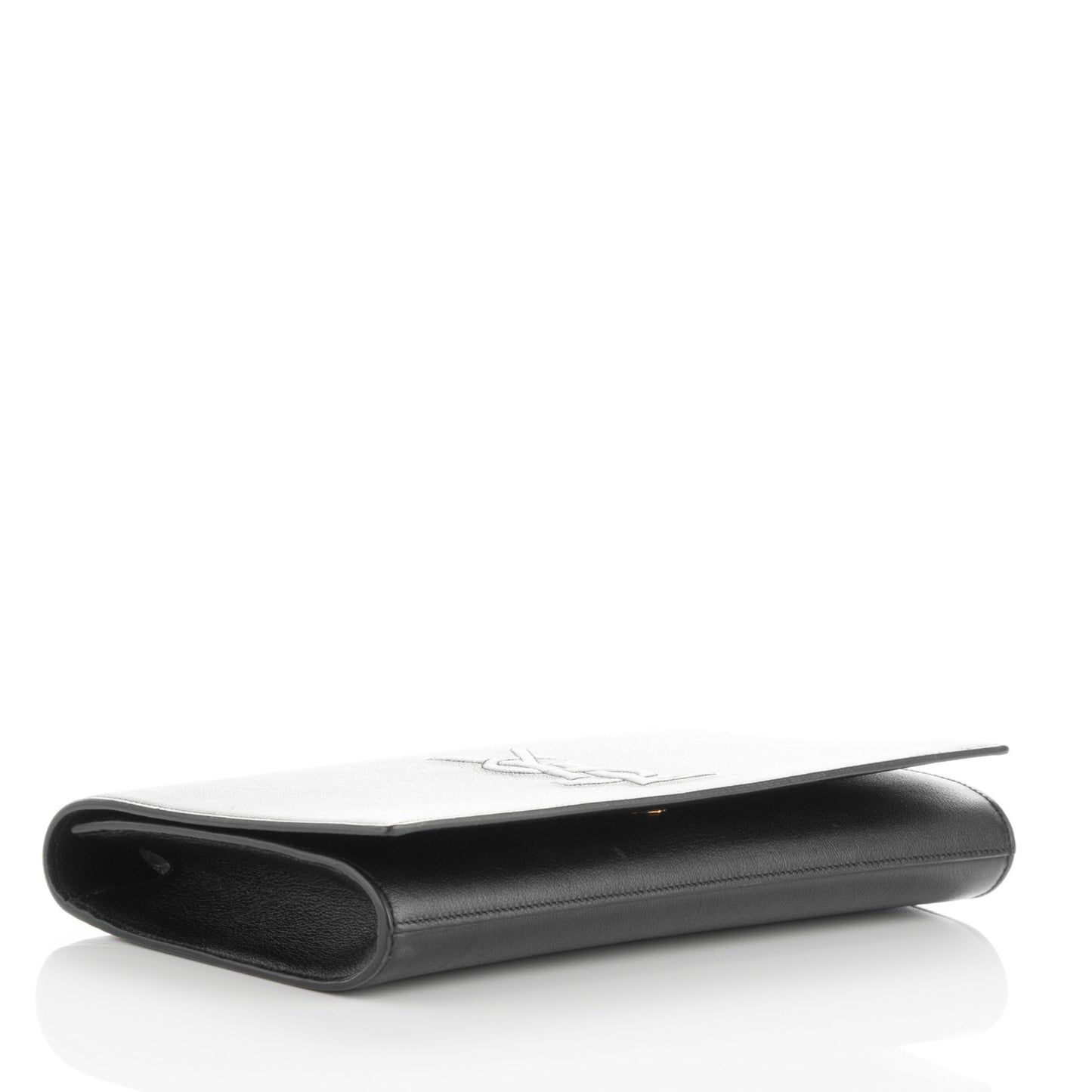 Calfskin Monogram Large Belle De Jour Clutch Black