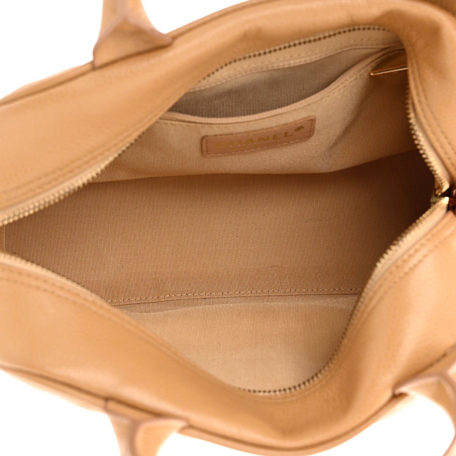 Chanel Caviar Quilted Small Bowler Beige 5 of 12