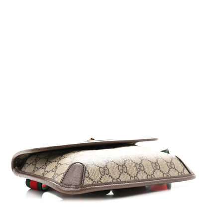 Gucci GG Supreme Monogram Neo Vintage Web Belt Bag Brown 4 of 10