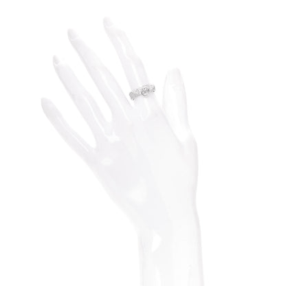 Hermes 18K White Gold Diamond PM Collier De Chien Pave Ring 50 5.25 2 of 4