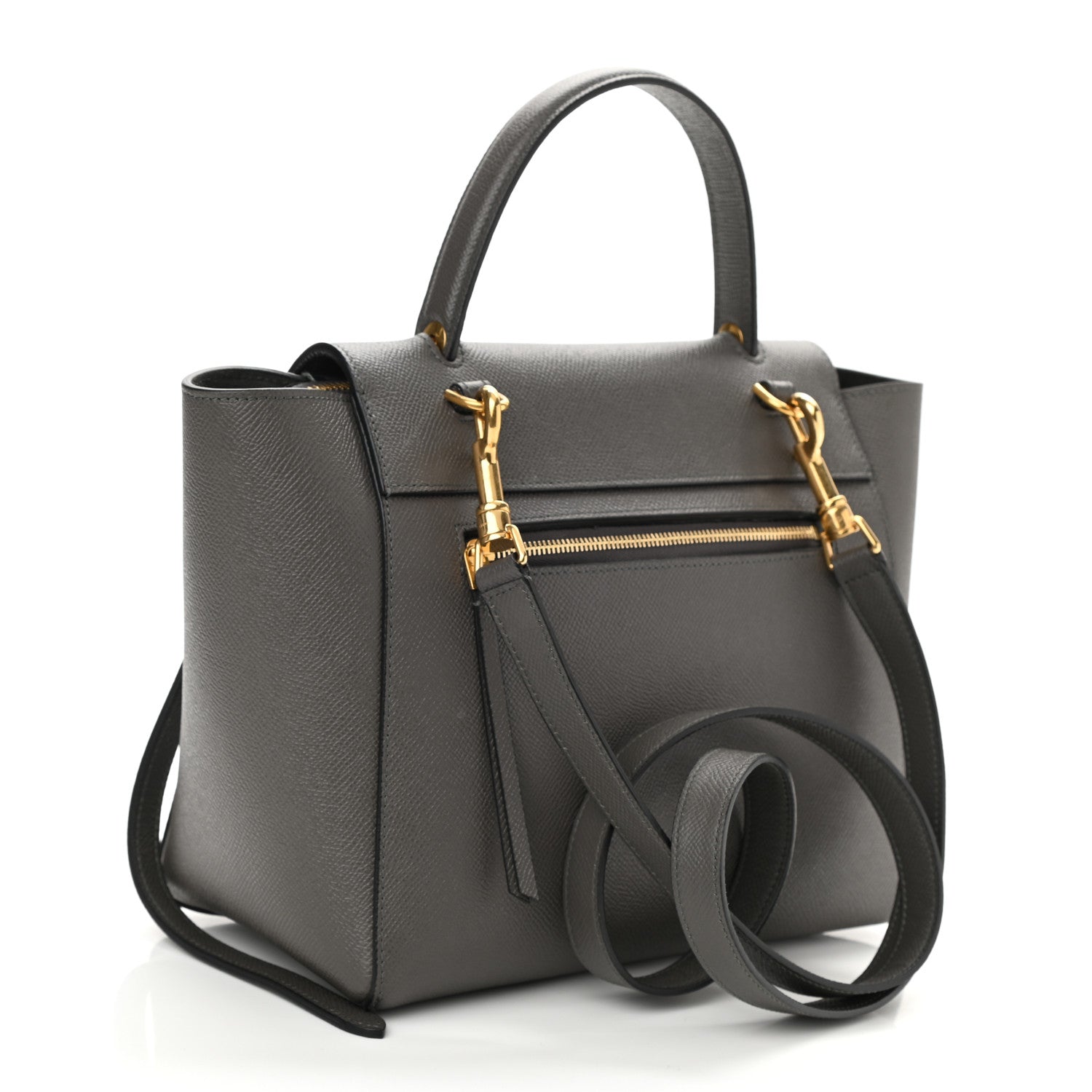 Celine Grained Calfskin Micro Belt Bag Grey 3 of 7