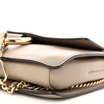 Chloe Suede Calfskin Small Faye Shoulder Bag Motty Grey 10 of 12