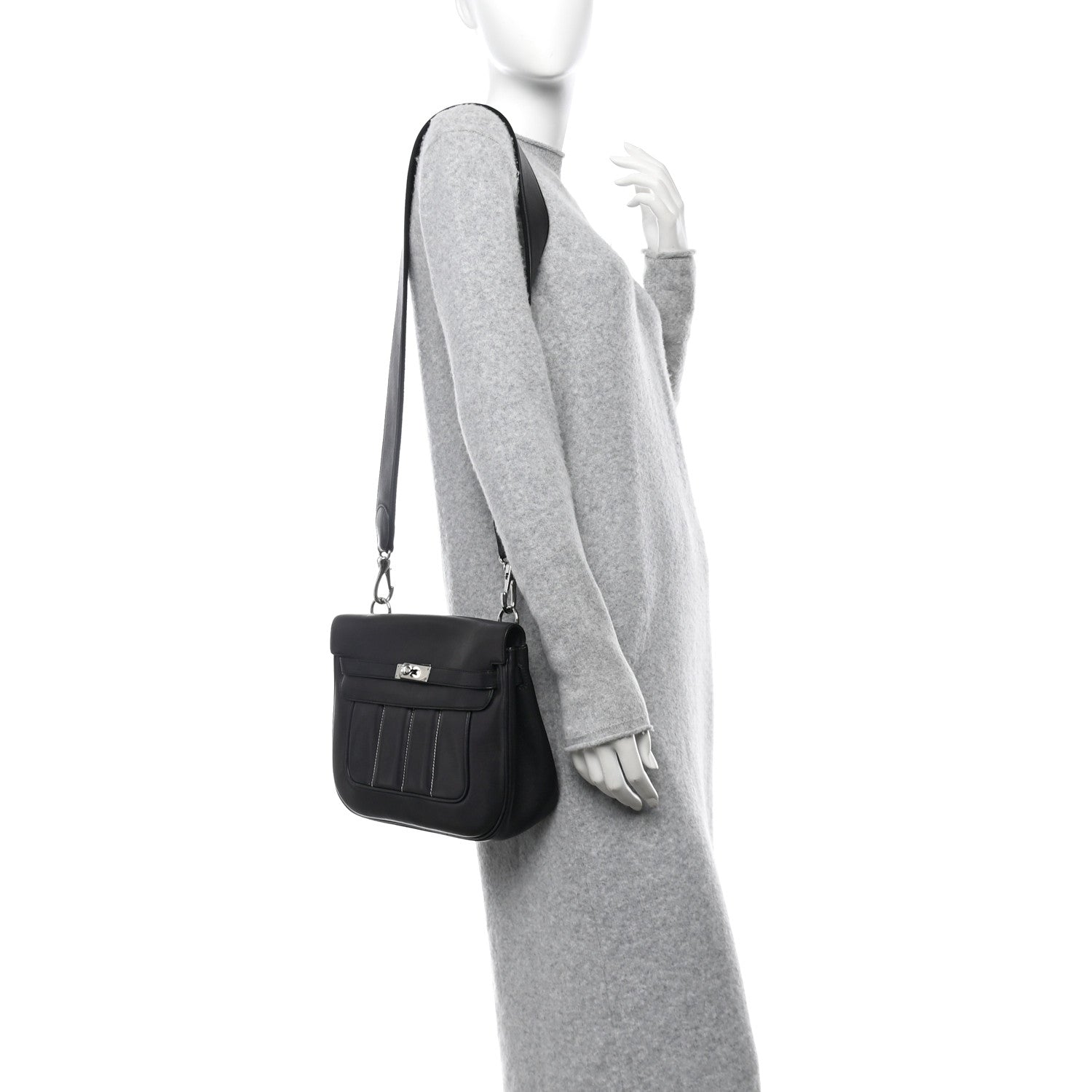 Hermes Veau Swift Sac Berline 28 Black 2 of 10