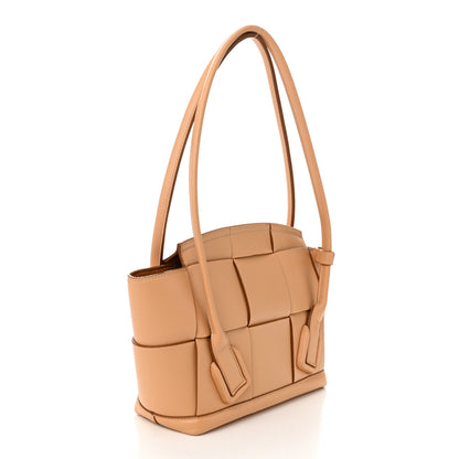Bottega Veneta French Calfskin Maxi Intrecciato Small Arco Tapioca 3 of 10