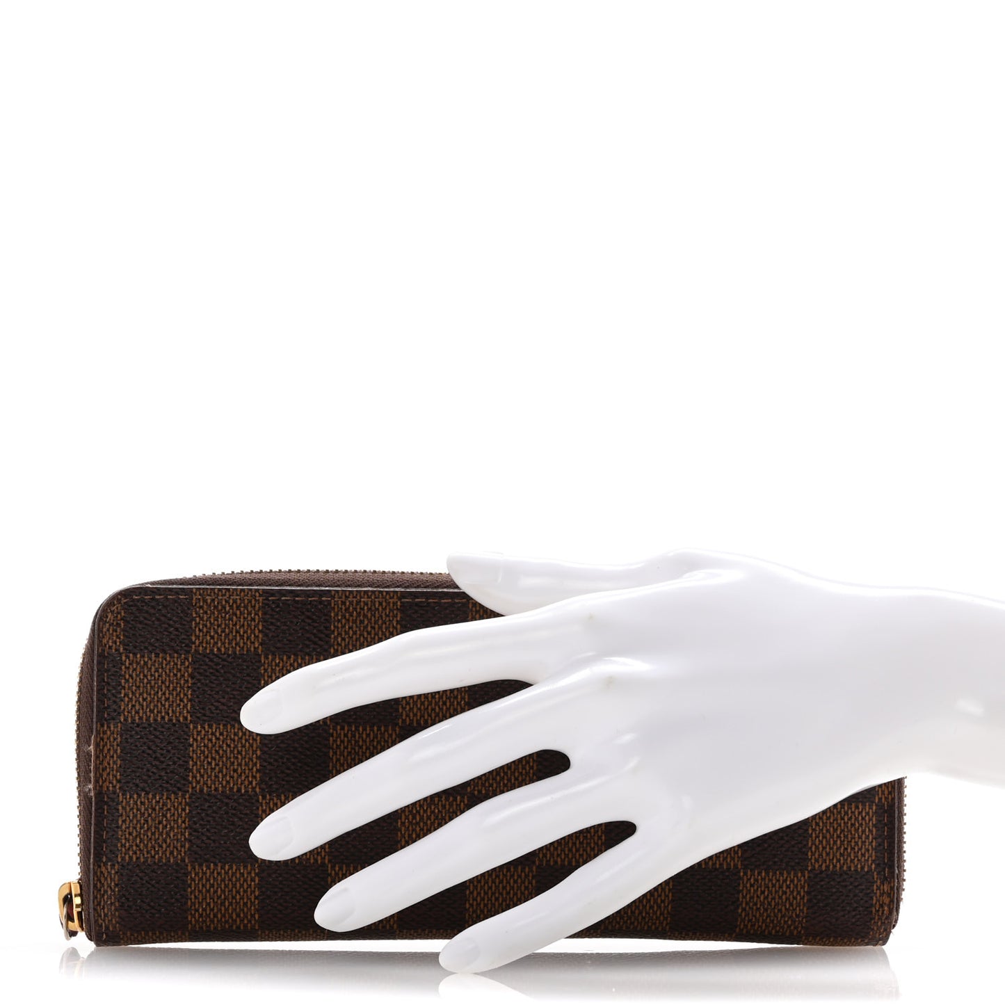 Damier Ebene Clemence Wallet Cherry