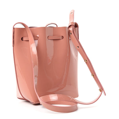 Mansur Gavriel Patent Calfskin Mini Mini Bucket Blush 3 of 10