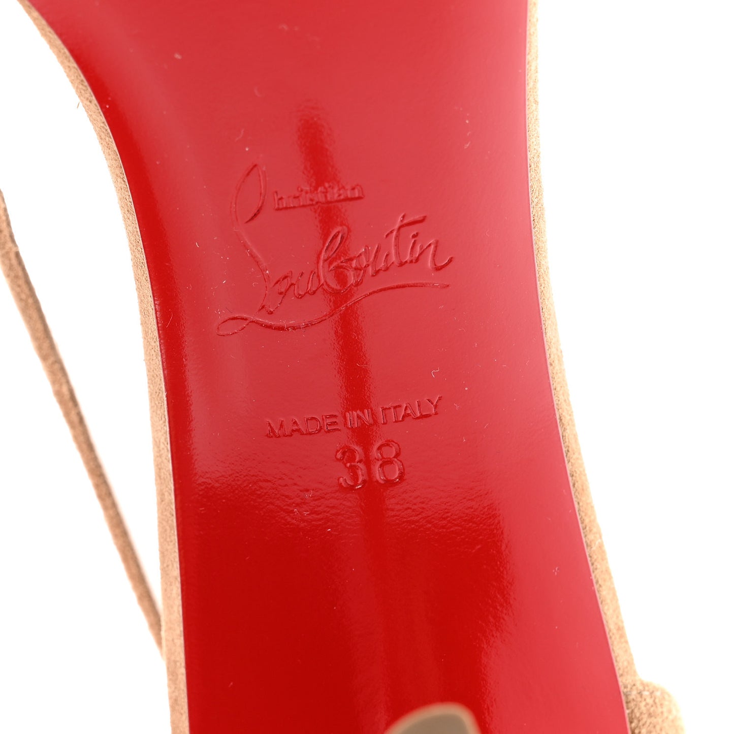 Veau Velours Cut Out Apostrophatoric 80 Pumps 38 Tan