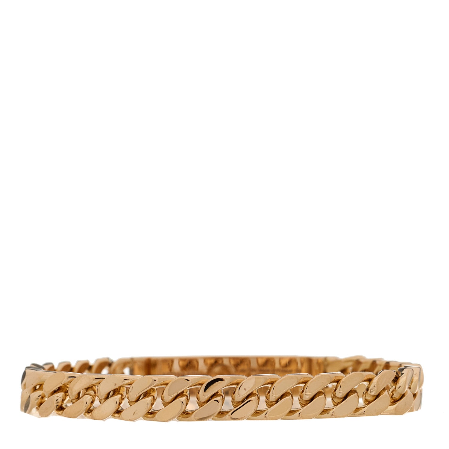 Hermes 18K Rose Gold Diamond PM Kelly Gourmette Bracelet 2 of 4
