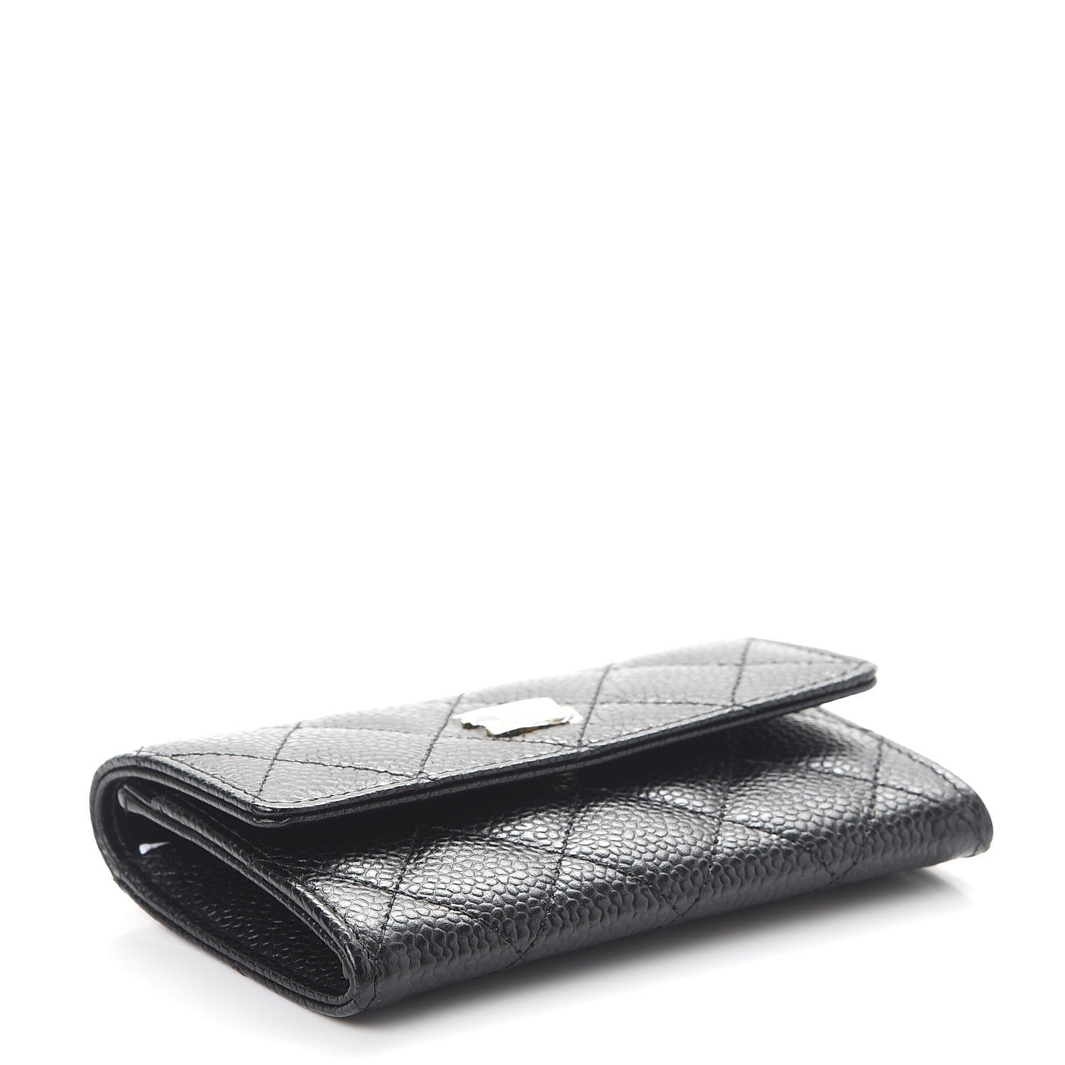 Chanel Caviar Quilted Flap Card Holder Black 4 of 11