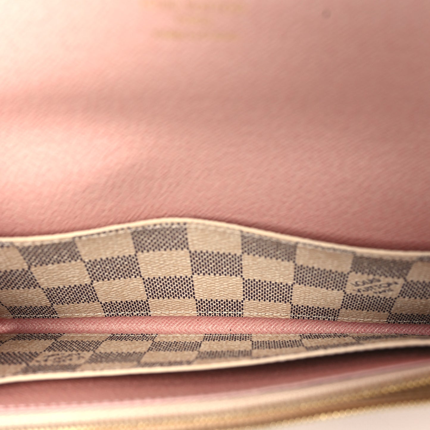 Damier Azur Emilie Wallet Rose Ballerine