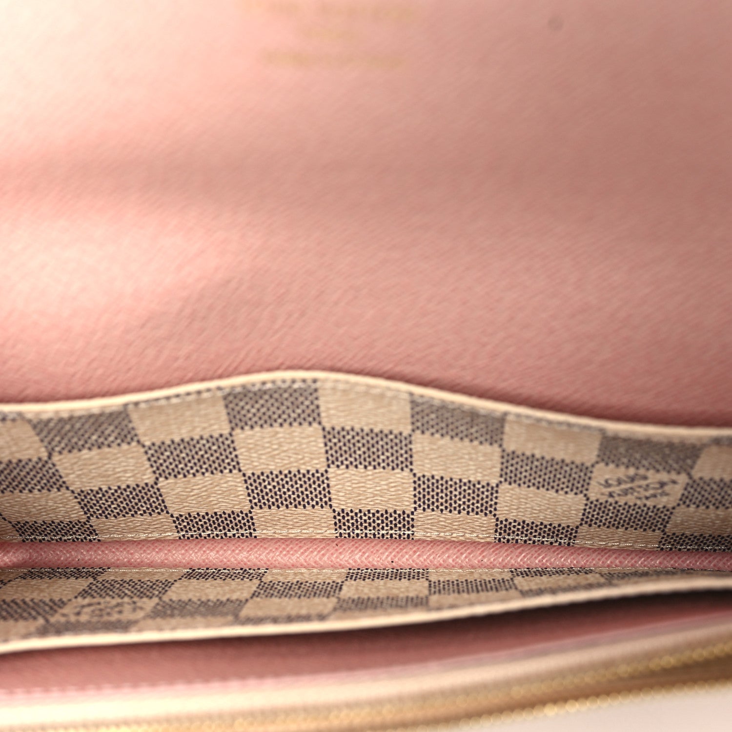 Louis Vuitton Damier Azur Emilie Wallet Rose Ballerine 4 of 5