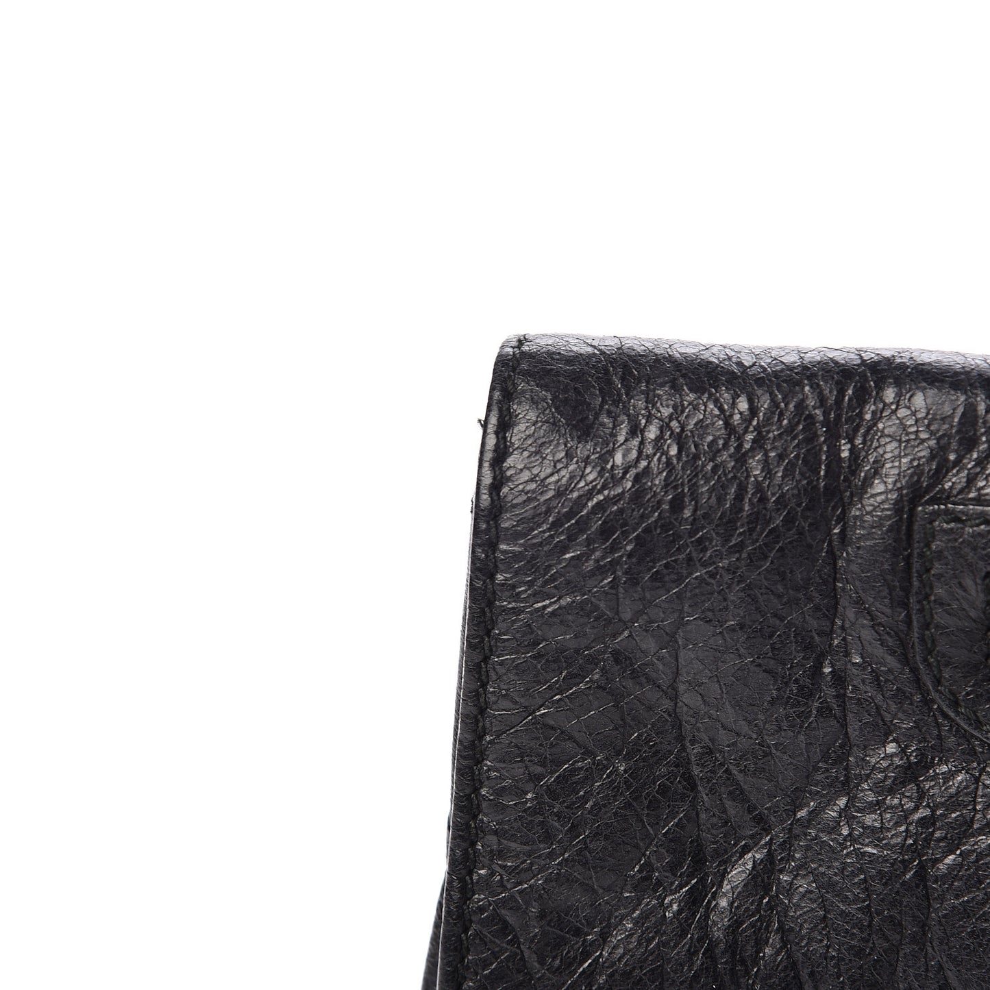 Agneau Giant 12 Rose Gold Hardware Envelope Clutch Black