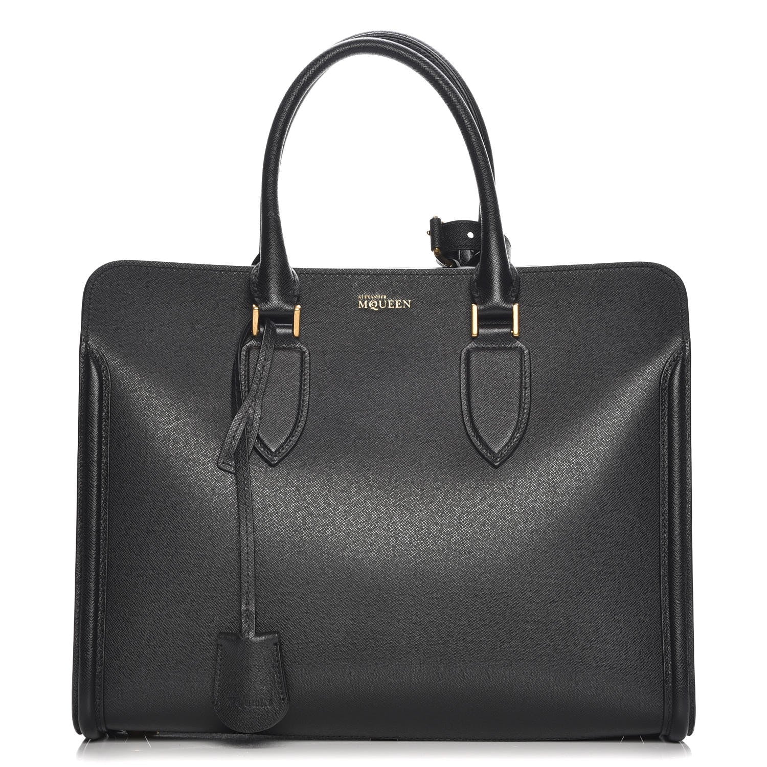 Alexander McQueen Saffiano Heroine Open Tote Black 1 of 9