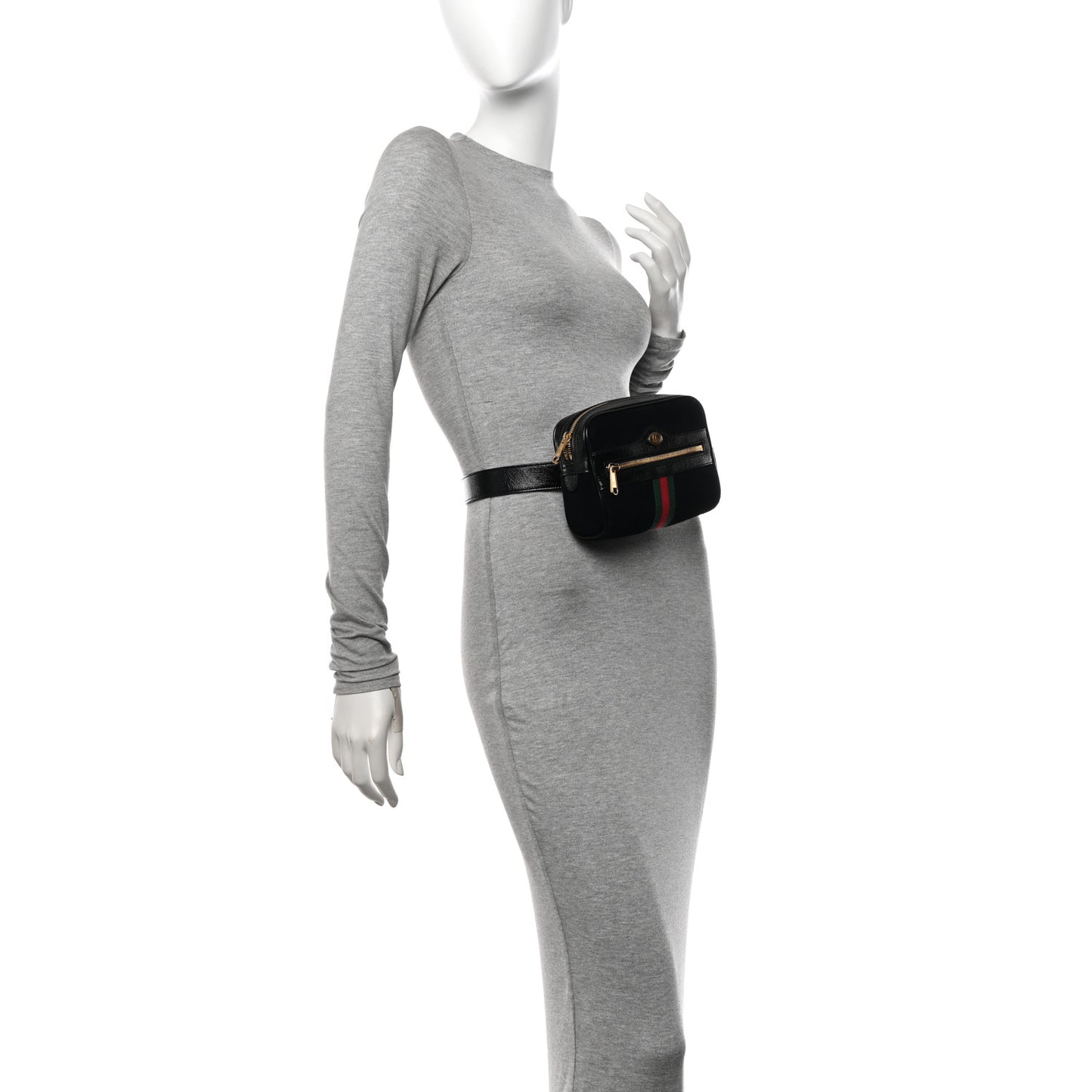 Suede Small Ophidia Belt Bag 85 34 Black