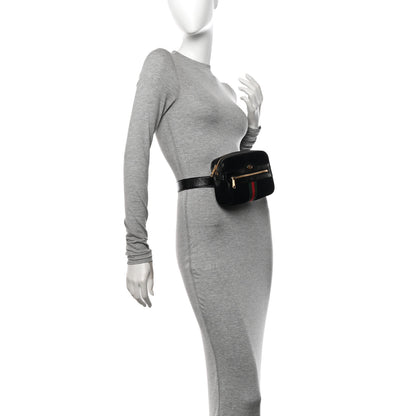 Gucci Suede Small Ophidia Belt Bag 85 34 Black 2 of 10