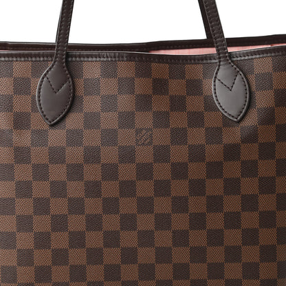 Louis Vuitton Damier Ebene Neo Neverfull MM Rose Ballerine 10 of 10