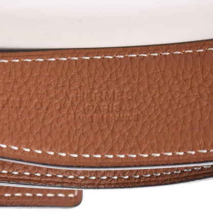 Hermes Box Togo 32mm H Belt 80 Black Gold 4 of 7